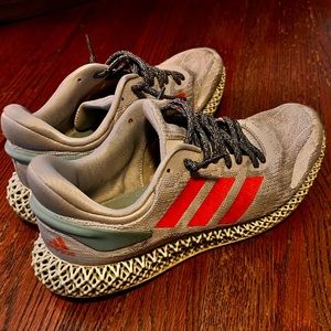 Adidas x Parley 4D Run 1.0 “Dash Grey/Signal Coral” sneakers